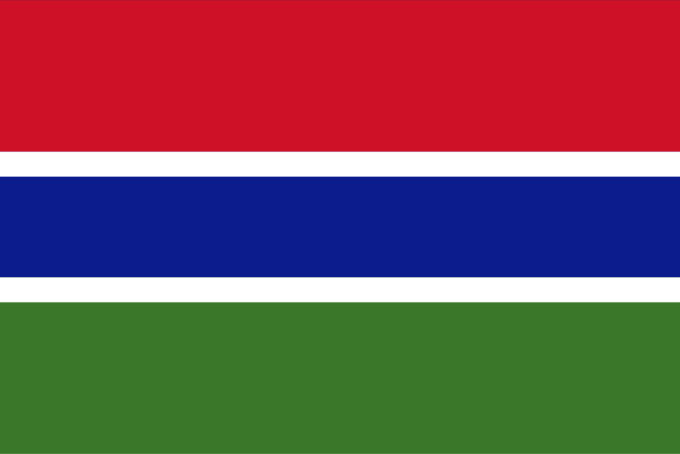 Flagge Gambia, Fahne Gambia