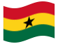 Animierte Flagge Ghana