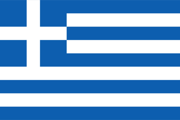 Griechenland Flagge , griechische Flagge , Griechenland Fahne auf