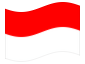 Animierte Flagge Indonesien