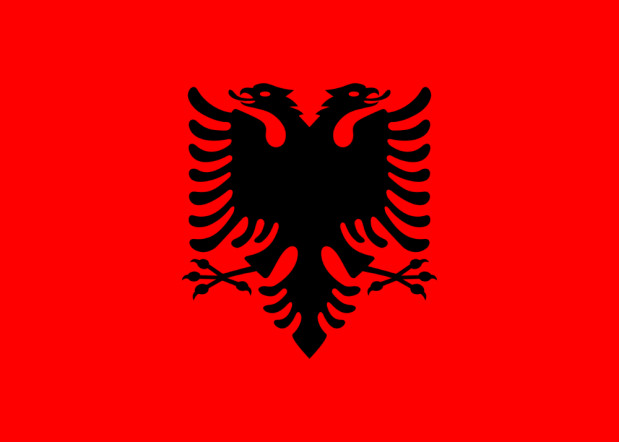Flagge Albanien, Fahne Albanien