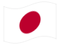 Animierte Flagge Japan