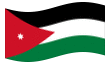 Animierte Flagge Jordanien