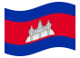 Animierte Flagge Kambodscha
