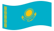 Animierte Flagge Kasachstan