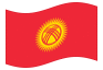 Animierte Flagge Kirgistan