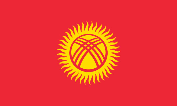Flagge Kirgistan, Fahne Kirgistan