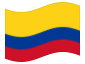 Animierte Flagge Kolumbien