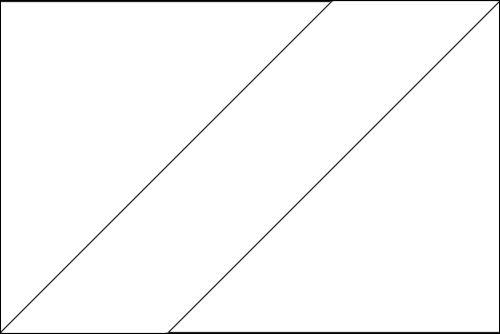 Umriss der Flagge Kongo (Republik) zum Ausmalen