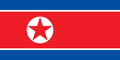 Flaggengrafiken Nordkorea
