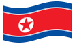 Animierte Flagge Nordkorea