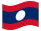 Animierte Flagge Laos
