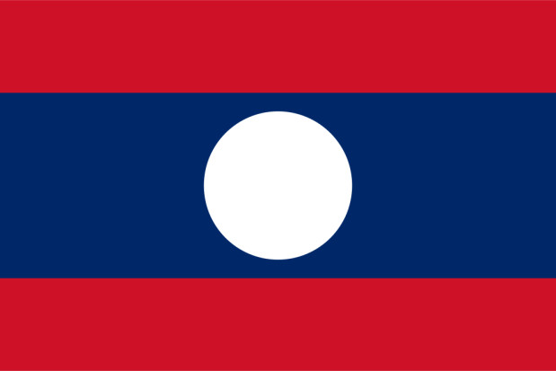 Flagge Laos, Fahne Laos