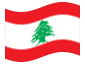Animierte Flagge Libanon