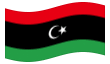 Animierte Flagge Libyen