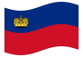 Animierte Flagge Liechtenstein