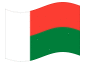 Animierte Flagge Madagaskar
