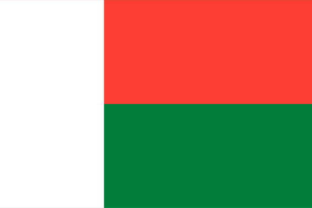Flagge Madagaskar, Fahne Madagaskar