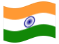 Animierte Flagge Indien