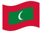 Animierte Flagge Malediven