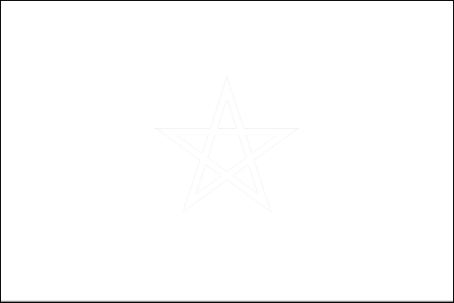 Umriss der Flagge Marokko zum Ausmalen