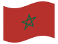 Animierte Flagge Marokko