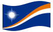Animierte Flagge Marshall-Inseln