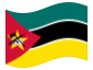 Animierte Flagge Mosambik