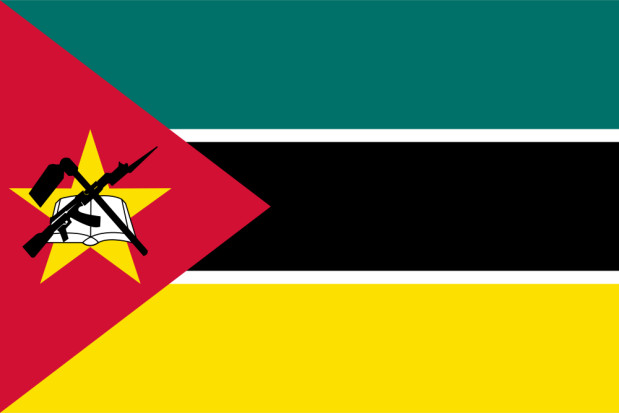 Flagge Mosambik, Fahne Mosambik