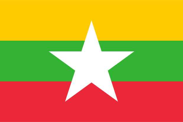 Flagge Myanmar (Birma, Burma)