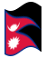 Animierte Flagge Nepal