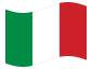 Animierte Flagge Italien