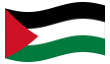 Animierte Flagge Palästinensische Autonomiegebiete