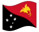 Animierte Flagge Papua-Neuguinea