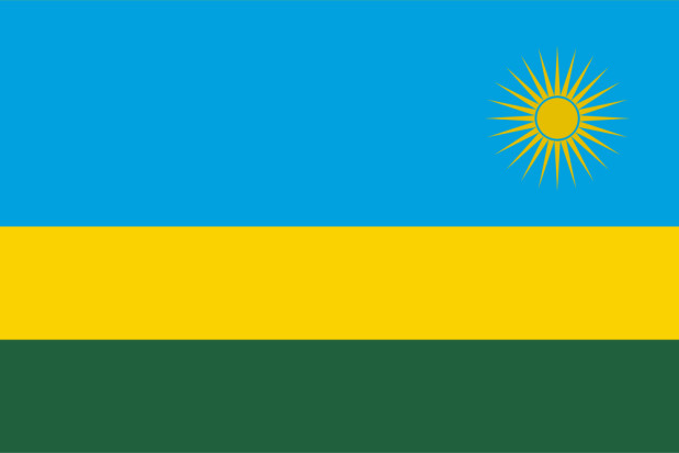 Flagge Ruanda, Fahne Ruanda