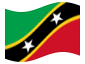 Animierte Flagge St. Kitts und Nevis