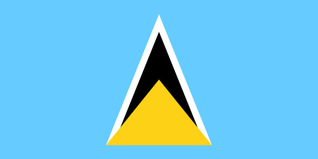 Flagge St. Lucia, Fahne St. Lucia