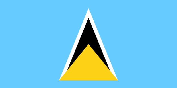 Flagge St. Lucia