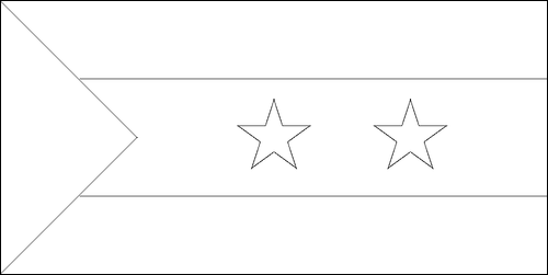 Umriss der Flagge São Tomé und Príncipe zum Ausmalen