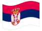 Animierte Flagge Serbien