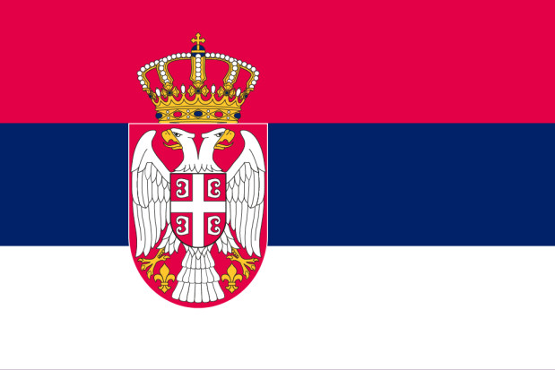 Flagge Serbien