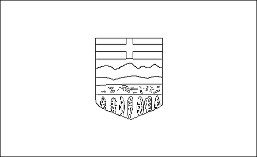 Umriss der Flagge Alberta zum Ausmalen