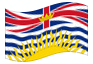 Animierte Flagge Britisch Kolumbien