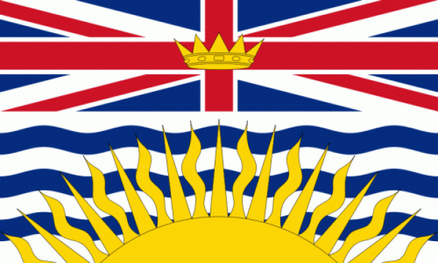 Flagge Britisch Kolumbien, Fahne Britisch Kolumbien