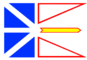 Flaggengrafiken Neufundland und Labrador