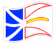 Animierte Flagge Neufundland und Labrador