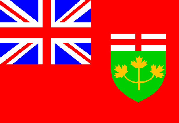 Flagge Ontario, Fahne Ontario