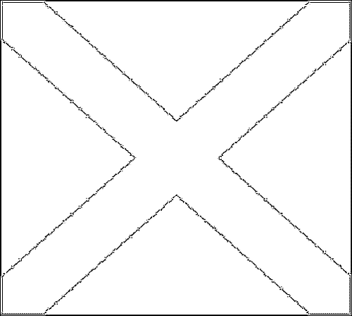 Umriss der Flagge Alabama zum Ausmalen