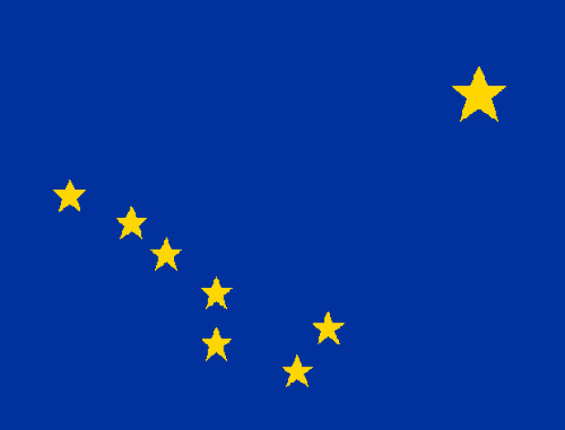 Flagge Alaska, Fahne Alaska