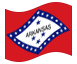 Animierte Flagge Arkansas